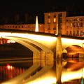 Pont Saint-Laurent à Chalon-sur-Saône la nuit.f20;200 iso,15s