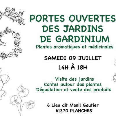 Portes ouvertes des jardins de Gardinium à Planches (61)