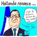 François Hollande renonce à se représenter.