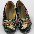Paire de pantoufles de dame, Second-Empire