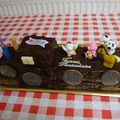 Gâteau tracteur poire chocolat