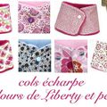 Col écharpe en velours de Liberty