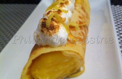 Crêpe façon tarte au citron meringuée