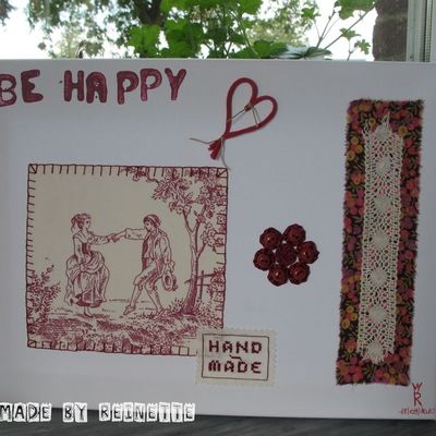 Premier essai de cadre textile