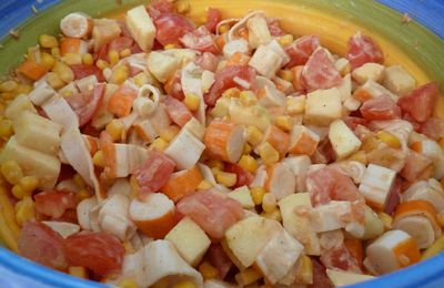 Salade de maïs et surimi