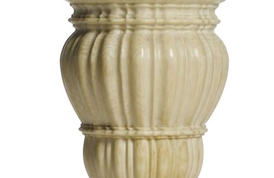 A South German turned ivory cup and cover, 17th century