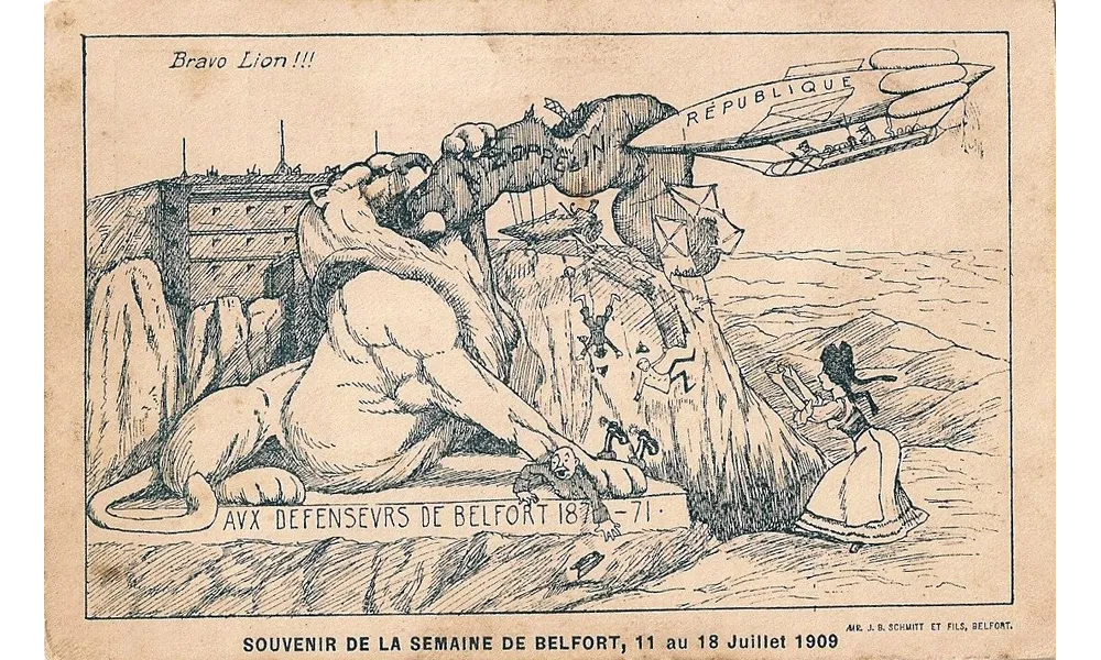 Sommaire de la Semaine de Belfort 1909 (aviation) : 1er vol en aéroplane dans la Cité du Lion 