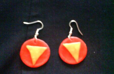 Boucles d'oreilles Ronde/triangle