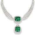 Impressive Emerald and diamond necklace, by Cartier