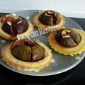 Tartelettes sans pâte figue faisselle et caramel au beurre salé