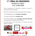 BOUJAN (34) DEUX JOURNÉES DE TOROS 14 et 15 mai 2022 (sous réserve)