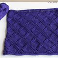 Mini Snood à la violette