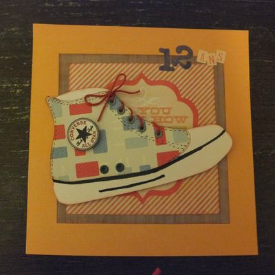 Carte anniversaire converse