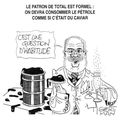 Hausse du prix du pétrole ( Total ) - Le Canard enchaîné - 28 mai 2008