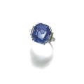 Sapphire and diamond ring, 