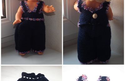 Quelques vêtements réalisés pour une poupée ...