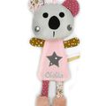 Doudou koala rose