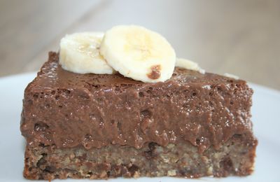 Gateau mousseux chocolat bananes