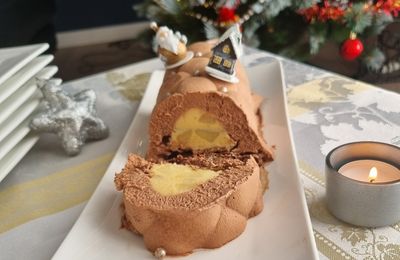 Bûche poire chocolat
