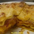 Lasagnes au potimarron et jambon