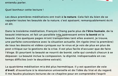 Cinq méditations sur la beauté, de François Cheng