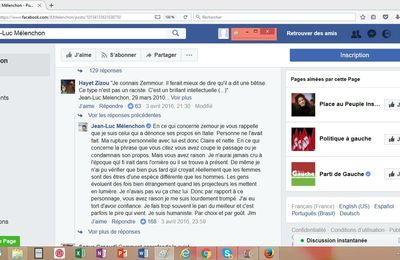 Jean-Luc Mélenchon reconnaît s'être "lourdement trompé" sur Eric Zemmour
