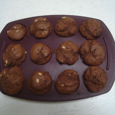 Muffins au chocolat et graines de tournesol