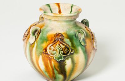 Jar with Loop-Handles and Medallions, Tang dynasty (618–907), first half of 8th century