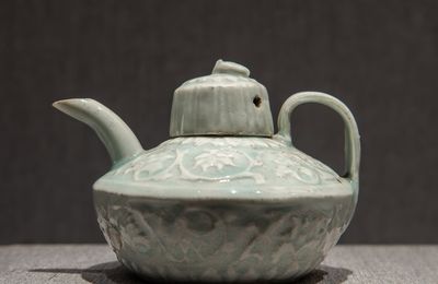 Qingbai glazed jug with entwined flowers, Northern Song dynasty, 12th Century