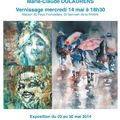 Prochain vernissage: Marie-Claude Dulaurens, mercredi 14 mai