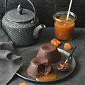 Moelleux chocolat - coeur coulant au caramel #vegan