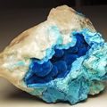 Shattuckite with minor Malachite. Okandawasi, Kaokoland, Namibia