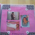 Cinquième page de scrapbooking