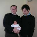 !!! My new nephew, Gautier, his father, and his