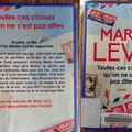 Toutes ces choses qu'on ne s'est pas dites, de Marc Lévy