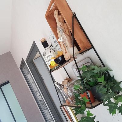 Etagère de l'entrée en mode apéro