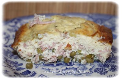 Clafoutis jambon petits pois