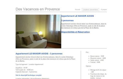 Location de vacances Aix en provence centre ville