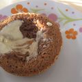 Moelleux au chocolat, couer coulant chocolat blanc