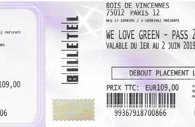 Yak / IDLES / Metronomy / Sleaford Mods - Samedi 1er Juin 2019 - Festival We Love Green (Bois de Vincennes)
