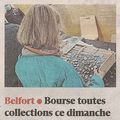 52e Bourse toutes collections à Belfort, une nouvelle annonce de L’Est Républicain annonçant la manifestation du 13 octobre 2024