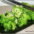 Brocoli sauté à la sauce soja et au sésame