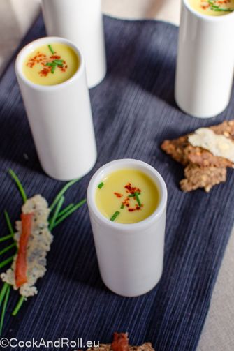 Soupe glacée aux poivrons et St Môret