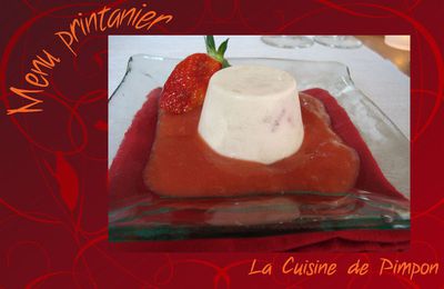 Panna cotta fraises-rhubarbe