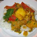 Poulet au Curry et Chutney de mangues.