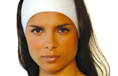  Stretch Terry Spa Headband with Double Velcro strips (4 Count/AH1003x4) 