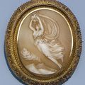 A large 19th century shell cameo brooch