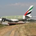 Aéroport: Toulouse-Blagnac(TLS-LFBO): Emirates: Airbus A380-861: A6-EOQ: F-WWAN: MSN:0201.