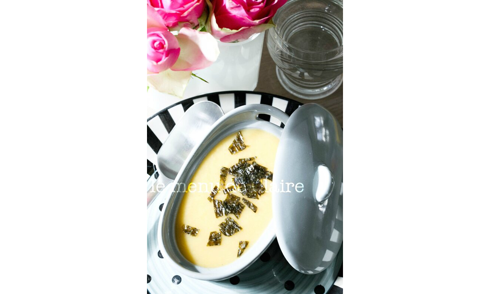 Soupe de poireaux au curry matsamam