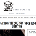 Au top 15 des blog libertins sur parisderrière.fr !